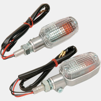 Turn Signal Aluminum Marker Lights - Clear Cycle Refinery