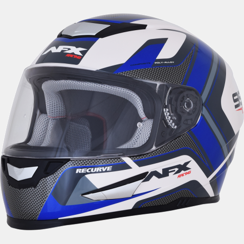 AFX FX-99 Helmet White Blue1