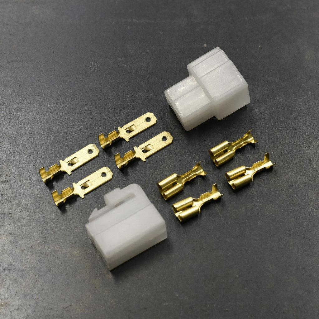 Connector Pair - 3-pin locking w/6.3mm spades