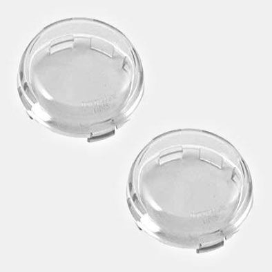 Turn signal/brake replacement lens - Bullet style (Clear) Cycle Refinery