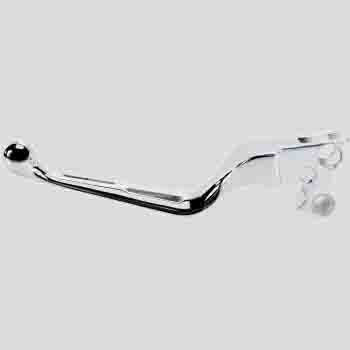 Clutch Lever - Harley Davidson, Slotted Wide Blade - Polished Cycle Refinery
