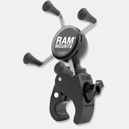RAM Mounts - Tough-Claw Mount with Universal X-Grip Phone Cradle Kit Cycle Refinery
