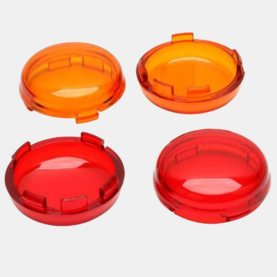 Turn signal/brake replacement lens - Bullet style (Amber) Cycle Refinery