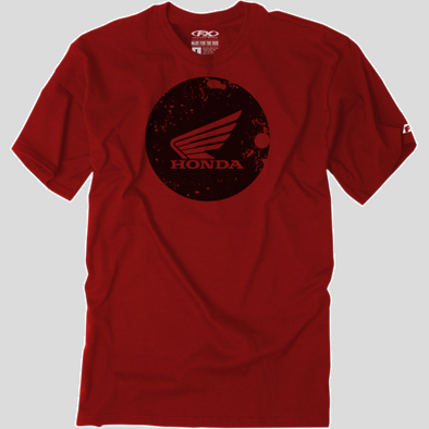 Honda Circle Cardinal T-Shirt - Red Cycle Refinery