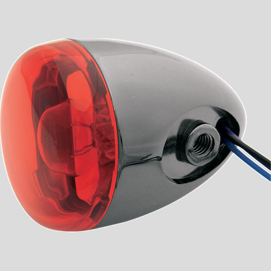 Turn Signal - Sportster Black Nickel W/Red Cycle Refinery