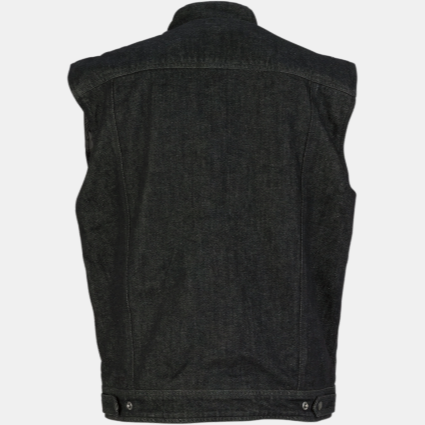 Z1R Black Denim Vest Cycle Refinery