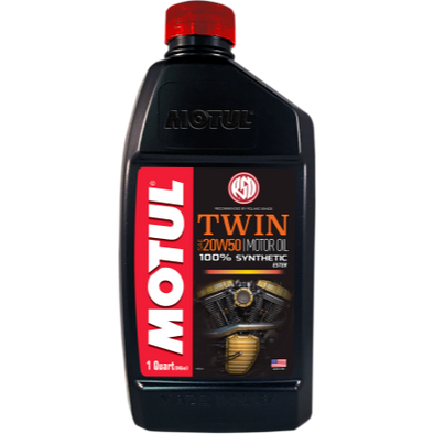 Motul RSD Twin 100% Synthetic V-Twin SAE 20W50 Oil, 1Qt Cycle Refinery