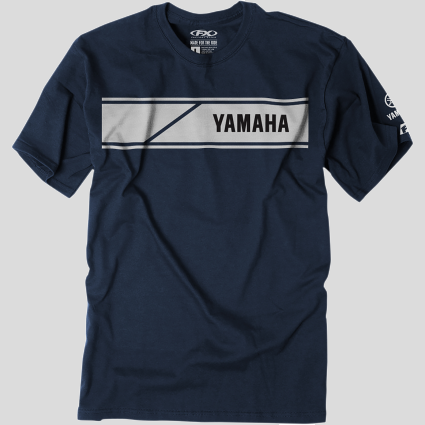 Yamaha Speed Block T-Shirt - Navy Cycle Refinery