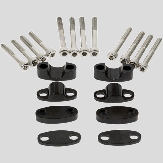 Risers For 7⁄8" Bar Clamps - Black Cycle Refinery