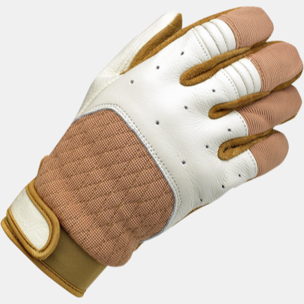 Biltwell Bantam Glove White/Tan Cycle Refinery