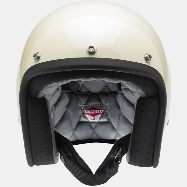 Biltwell Bonanza Helmet Vintage White Cycle Refinery