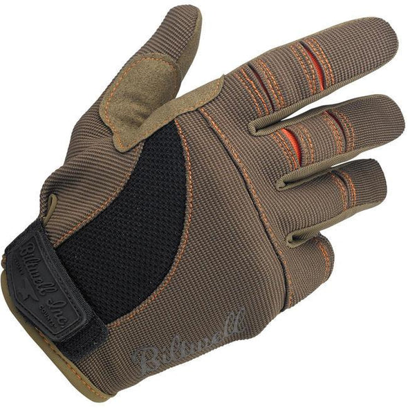 Biltwell Moto Glove Brown/Orange Cycle Refinery