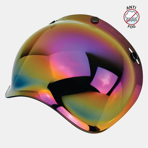 Biltwell Bubble Shield - Rainbow Mirror Cycle Refinery