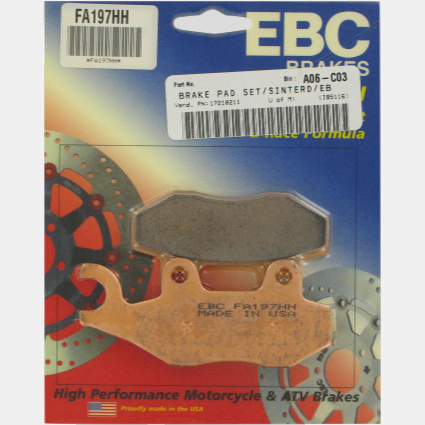 Brake Pads, EBC FA197HH Cycle Refinery