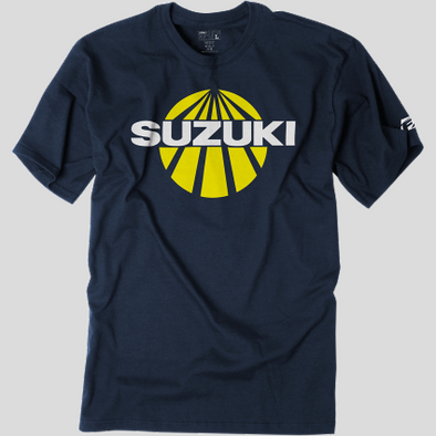 Suzuki Sun T-Shirt - Navy Cycle Refinery