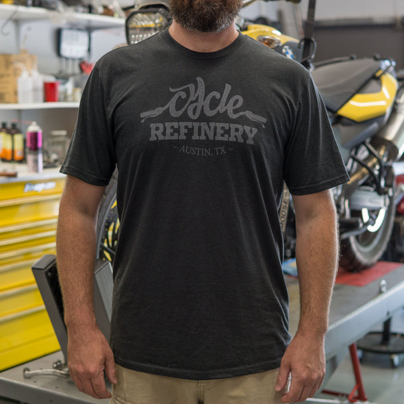 Cycle Refinery Short Sleeve T-Shirt Mens - Black Cycle Refinery