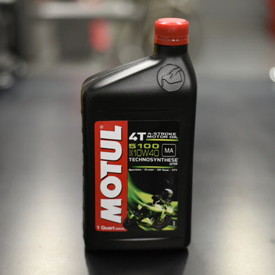 Motul 4T 5100 10W40 Oil - 1Qt Cycle Refinery