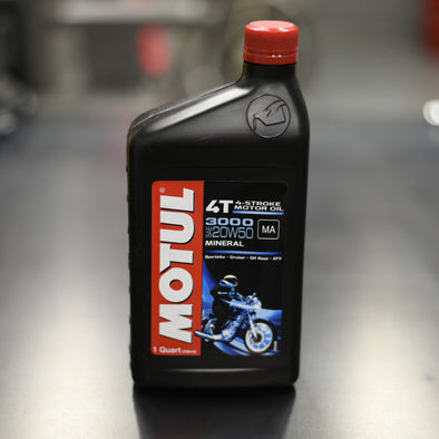 Motul 4T 3000 20W50 Oil - 1Qt Cycle Refinery