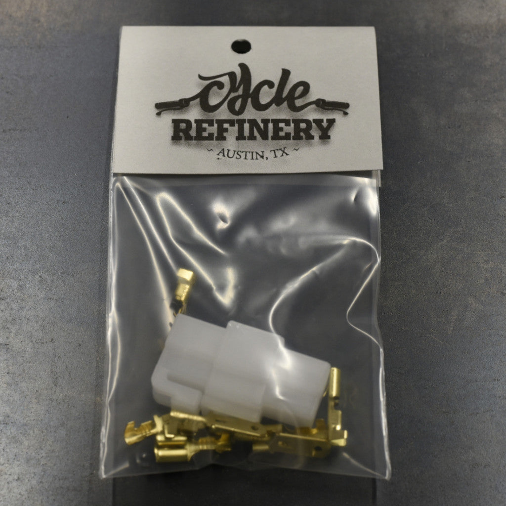 Connector Pair 3 pin locking w 6.3mm spades