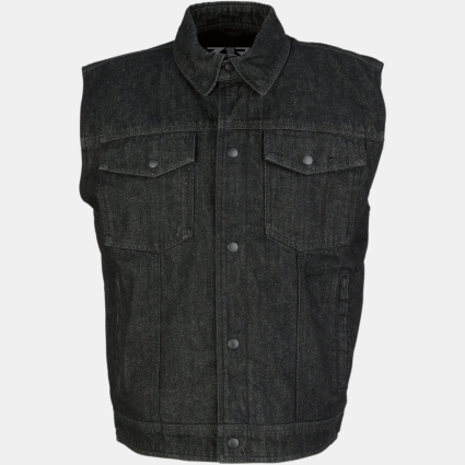 Z1R Black Denim Vest Cycle Refinery