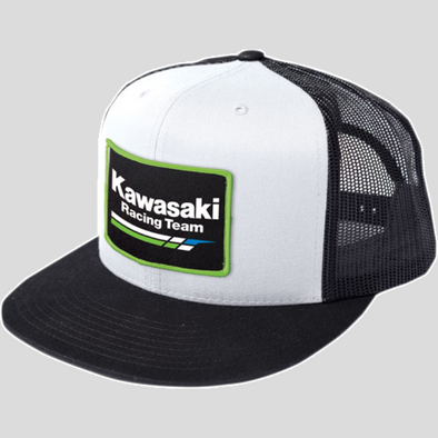Kawasaki Trucker Snapback Hat Blk/Wht Cycle Refinery