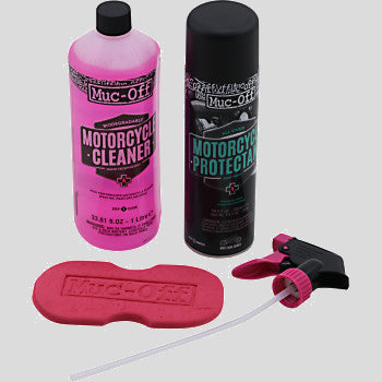 Muc-off Motorcycle Care Kit - Cleaner/Spray Duo with Sponge Cycle Refinery