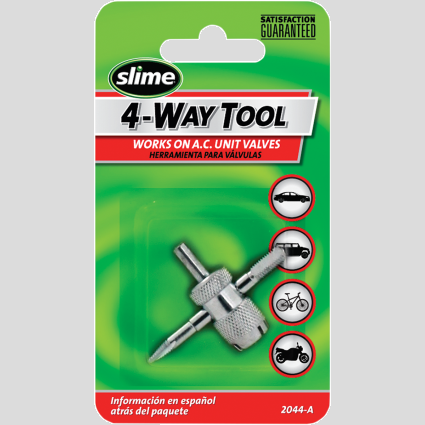 Slime 4-Way Tire Valve Tool Cycle Refinery