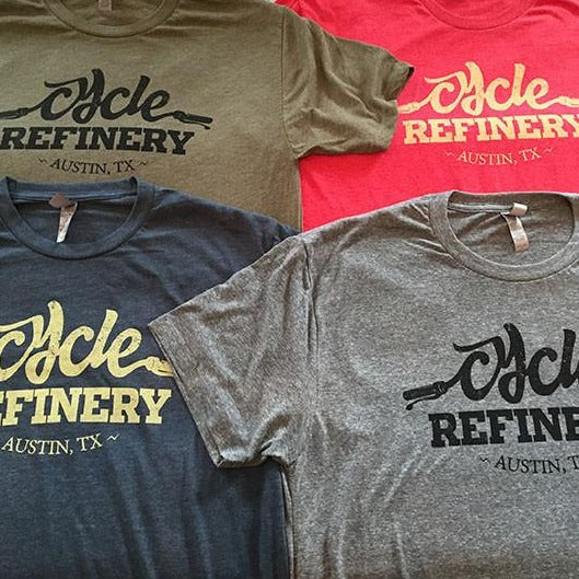 Cycle Refinery Short Sleeve T-Shirt Mens - Green Cycle Refinery