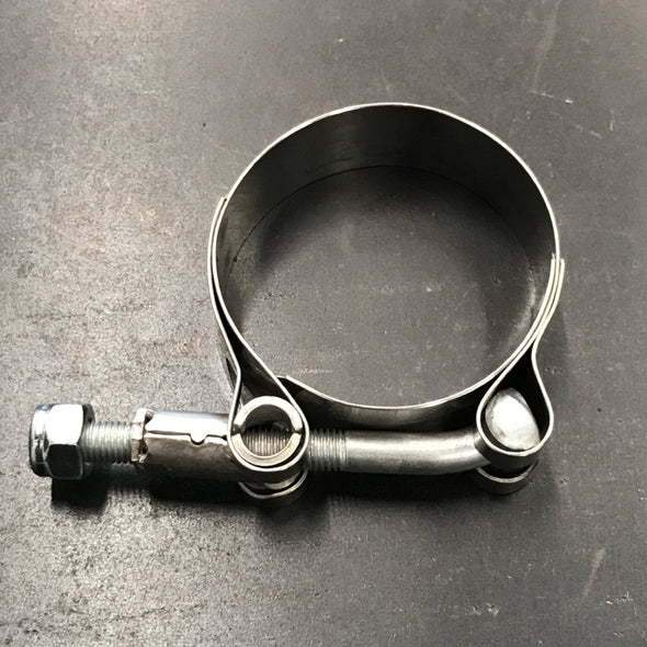 Exhaust Pipe Clamp - Stainless T-Bolt Cycle Refinery