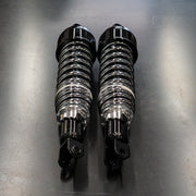 "Progressive" Shocks - Black/Chrome - Eye/Clevis (340mm) Cycle Refinery