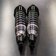 "Progressive" Shocks - Black/Chrome - Eye/Eye (325mm) Cycle Refinery