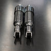 "Shorty" Shocks - Chrome - Eye/Clevis (298mm) Cycle Refinery